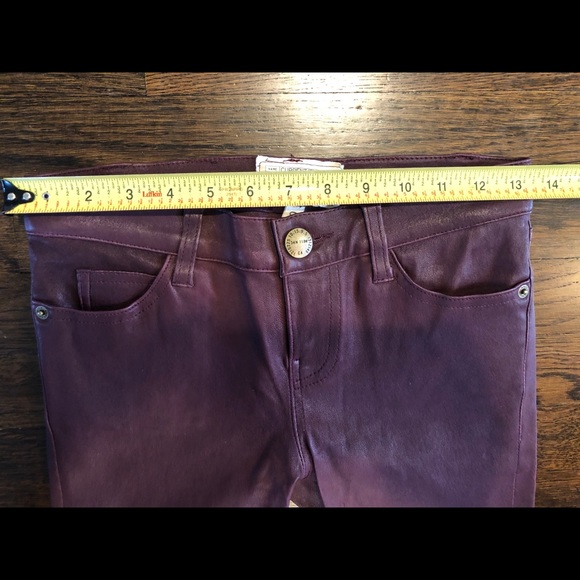 CURRENT/ELLIOTT Stretch Leather Jeans mid-rise 26 - Picture 5 of 6